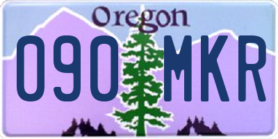 OR license plate 090MKR
