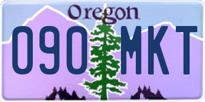 OR license plate 090MKT