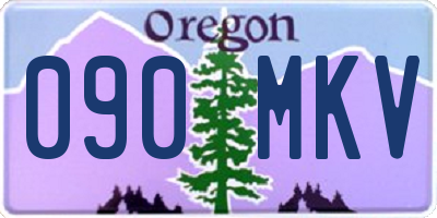 OR license plate 090MKV