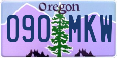OR license plate 090MKW