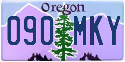 OR license plate 090MKY