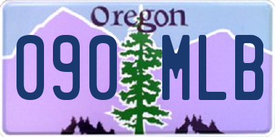 OR license plate 090MLB
