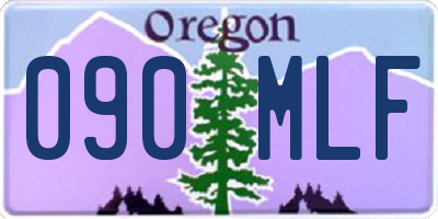 OR license plate 090MLF