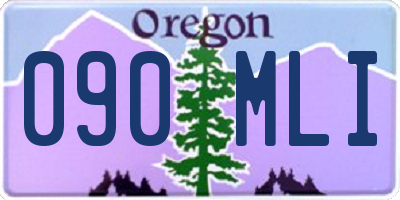 OR license plate 090MLI