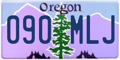 OR license plate 090MLJ