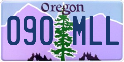 OR license plate 090MLL