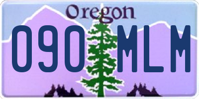 OR license plate 090MLM
