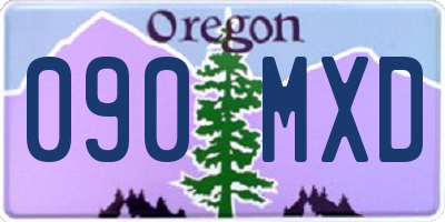 OR license plate 090MXD