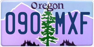 OR license plate 090MXF