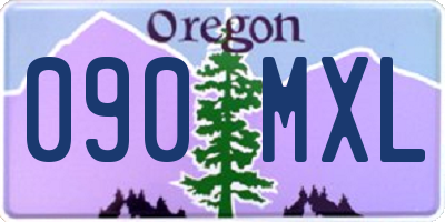 OR license plate 090MXL