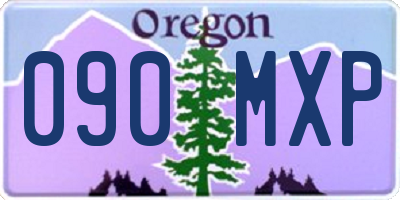 OR license plate 090MXP