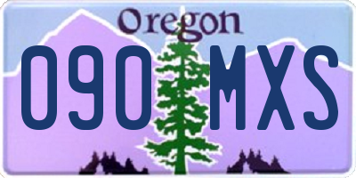 OR license plate 090MXS