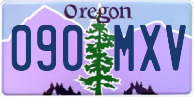 OR license plate 090MXV