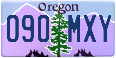 OR license plate 090MXY