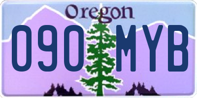 OR license plate 090MYB