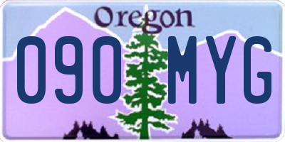 OR license plate 090MYG