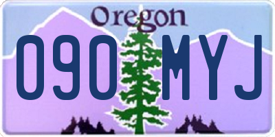 OR license plate 090MYJ
