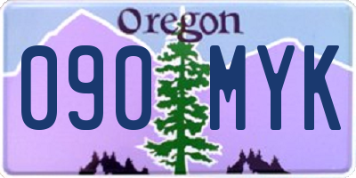 OR license plate 090MYK