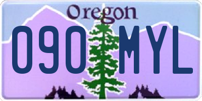 OR license plate 090MYL
