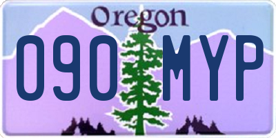 OR license plate 090MYP