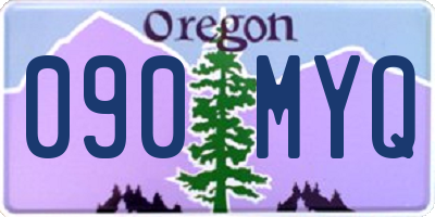 OR license plate 090MYQ