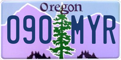 OR license plate 090MYR