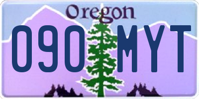 OR license plate 090MYT