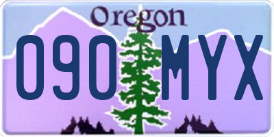 OR license plate 090MYX