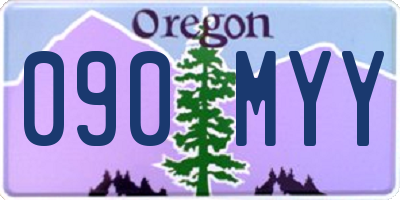 OR license plate 090MYY