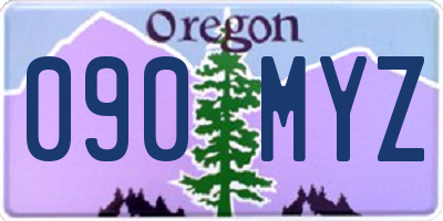 OR license plate 090MYZ