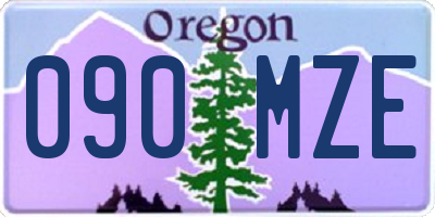 OR license plate 090MZE
