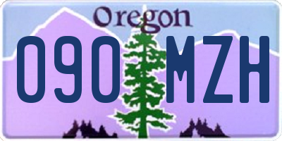 OR license plate 090MZH