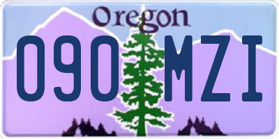 OR license plate 090MZI