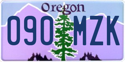 OR license plate 090MZK