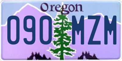 OR license plate 090MZM