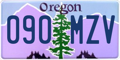 OR license plate 090MZV