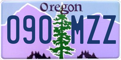 OR license plate 090MZZ