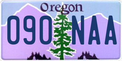 OR license plate 090NAA