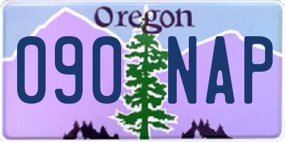OR license plate 090NAP