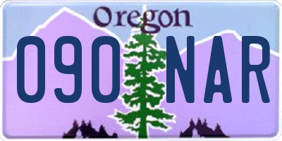OR license plate 090NAR