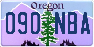 OR license plate 090NBA