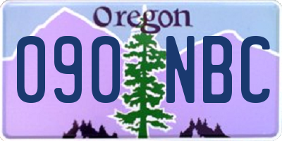 OR license plate 090NBC