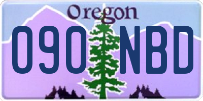 OR license plate 090NBD