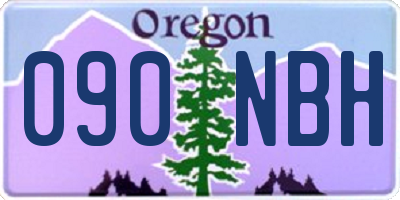 OR license plate 090NBH