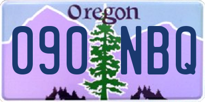 OR license plate 090NBQ