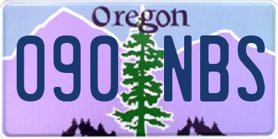 OR license plate 090NBS