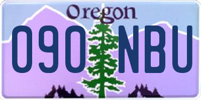 OR license plate 090NBU
