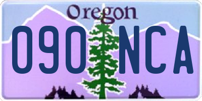 OR license plate 090NCA