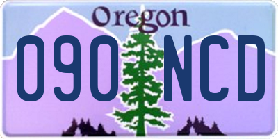 OR license plate 090NCD