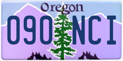 OR license plate 090NCI